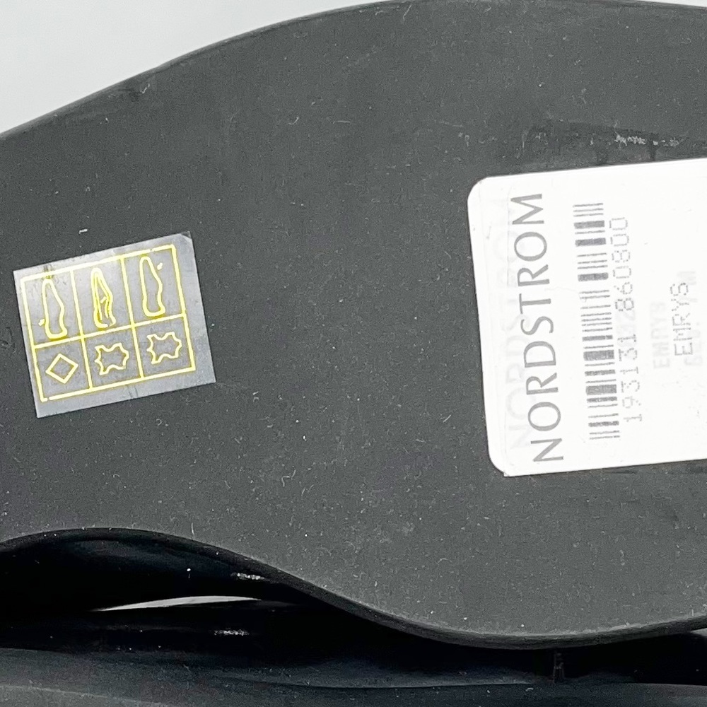 Jeffrey Campbell Emrys Black Patent Leather Square Toe Chelsea Boots Sz7 NWOB - Picture 15 of 16